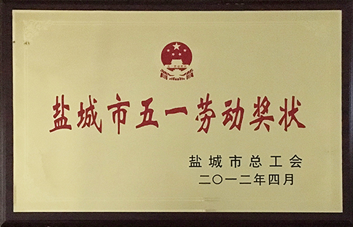 2012年4月&ldquo;鹽城市五一勞動(dòng)獎(jiǎng)狀&rdquo;.JPG